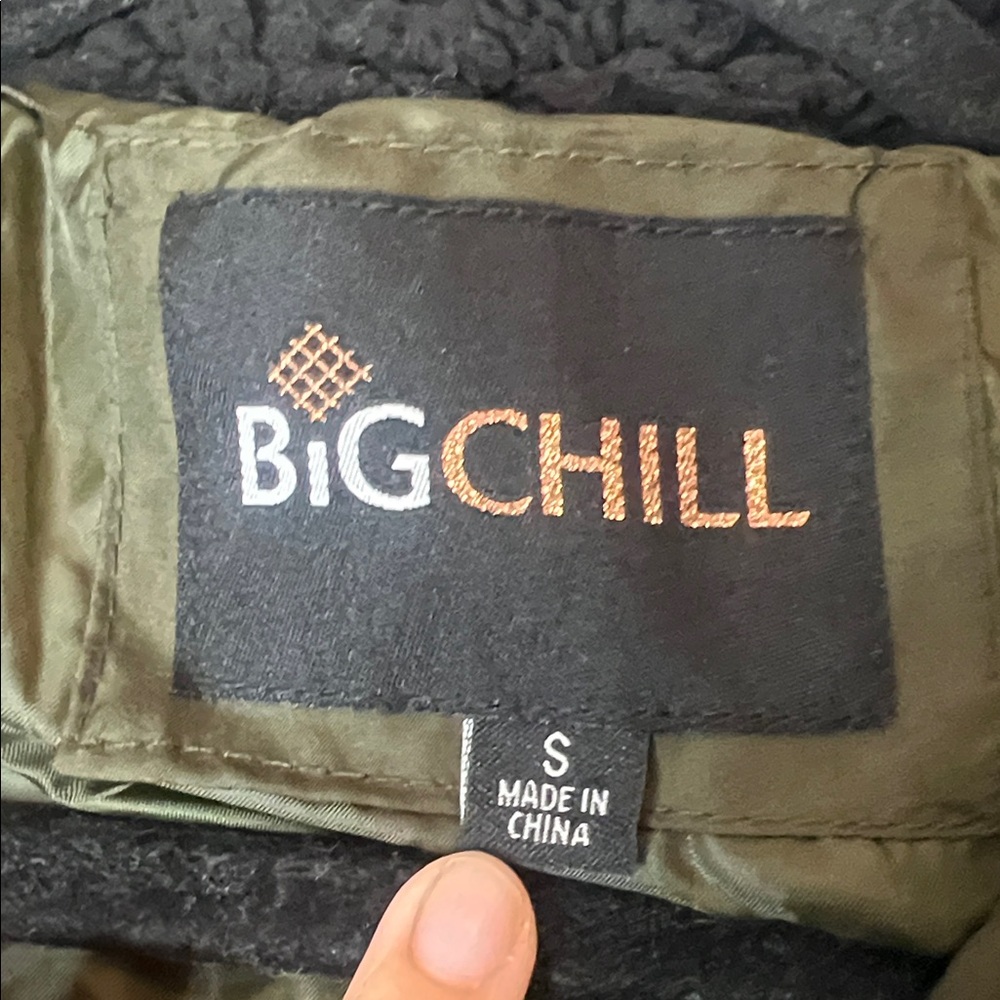 Big Chill Women's Dark Green Puffer‎ Cozy Warm Coat Size Small - Picture 4 of 8